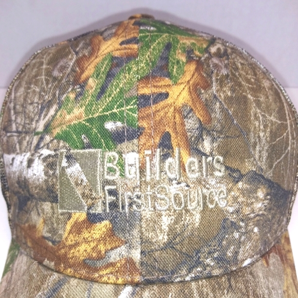 Real Tree OC Outdoor Cap Trucker Hat Camouflage Builders 1st Source Hook & Loop - Picture 2 of 6